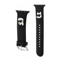 Karl Lagerfeld 38/ 40/ 41 mm laikrodžio 3D guminės Karl&Choupette galvutės, juodos