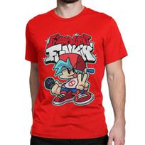 Vintage Boyfriend FNF Bf Game T-Shirt for Men Women Cotton T Shirt Friday Night Funkin Short Sleeve Tee Shirt Party Tops S