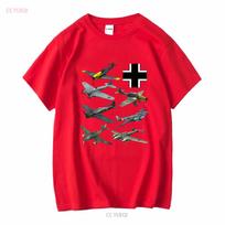 Antrojo pasaulinio karo vokiečių naikintuvai Ju 87 Stuka Bf 109 Me 262 Fw190 Marškinėliai S 4XL vintage Skalbti Šiek tiek grafinis Unisex mada vyrams S