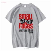 Small Faces marškinėliai Balta XL Grupė JK Gitara Rokenrolis ilgomis arba trumpomis rankovėmis vintažiniai Skalbti Šiek tiek grafinio dizainerio drabužiai S