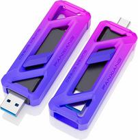 "fanxiang" išorinis SSD 960GB, iki 2050MB/s, "2-in-1", dviejų prievadų C tipo + A 3.2 Gen2 USB, skirtas "iPhone 15" / "Android" / planšetiniams kompiuteriams / PC / "Mac" (FF958)
