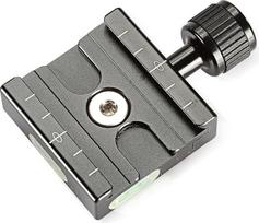 "Neewer®" aliuminio 50 mm greitojo atleidimo plokštelė QR Clamp 3/8 colio su 1/4 colio adapteriu ir įmontuotu burbuliniu gulsčiuku, skirta "Benro Acratech Kirk Wimberley Gitzo Manfrotto RRS Arca Swiss" ir kitoms "Arca" tipo greitojo atleidimo plokštelėms
