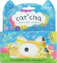 "Reto color Cat'cha 400" vienkartinis fotoaparatas 35 mm 27EXP ISO400 Spalvota negatyvi juosta Lengva naudoti Įmontuota blykstė Vienkartinis naudojimas (juosta ir baterija)
