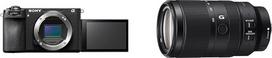 "Sony Alpha 6700" beveidrodis APS-C skaitmeninis fotoaparatas (AI pagrįstas automatinis fokusavimas, 5 ašių vaizdo stabilizavimas, 4K 120p vaizdo įrašai, jutiklinis ekranas, skirtas vaizdo įrašams ir asmenukėms) + 70350G