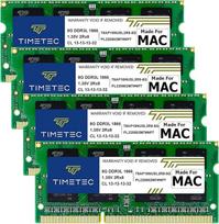 "Timetec Hynix" IC "Apple" 32GB rinkinys (4x8GB) DDR3L 1866MHz PC3-14900 SODIMM atminties atnaujinimas "iMac 17,1" su "Retina 5K" ekranu (27 colių vėlyvasis 2015 m.) A1419 (EMC 2834) MK462LL/A, MK472LL/A, MK482LL/A (32GB rinkinys (4x8GB))