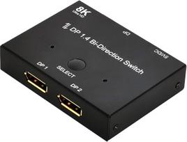 "xiwai DP DisplayPort 1.4" dvikryptis jungiklis MST koncentratorius Palaiko HDCP SST Extended 8K@30Hz 4K@60Hz