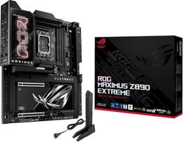 ASUS ROG Maximus Z890 Extreme Gaming pagrindinė plokštė "Intel" lizdas LGA 1851 (E-ATX, "Advanced AI", DDR5, "NitroPath DRAM", "WiFi 7", 3X PCIe 5.0 M.2, 1x PCIE 4.0 M.2, 2x "Thunderbolt 5", DIMM Flex)