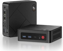 BOSGAME E4 "Windows 11 Pro Business Mini PC" AMD Ryzen 5 3550H, 4 branduoliai, 8 gijos, iki 3,7 GHz, 16GB DDR4 RAM, 512GB SSD, 4K 60 Hz trigubas ekranas, HDMI, C tipo, USB 3.2, dvigubas LAN, "Wi-Fi 5", BT 5.0