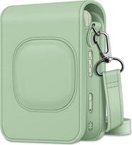 FINTIE dėklas "Fujifilm Instax Mini LiPlay Hybrid" momentiniam fotoaparatui - aukščiausios kokybės apsauginis kelioninis fotoaparato dėklas su nuimamais dirželiais (Agave Green)