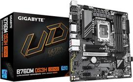 GIGABYTE B760M DS3H GEN5 pagrindinė plokštė - palaiko 14 kartos "Intel Core" procesorius, 6+2+1 fazių skaitmeninis VRM, iki 5600 MHz DDR4, 2x PCIe 4.0 M.2, 2.5GbE LAN, USB 3.2 Gen2
