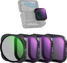 NEEWER 4 ND filtrų pakuotė, suderinama su "Insta360 Ace Pro/Ace Pro 2", CPL + ND8 + ND16 + ND32, nesuderinama su atnaujinta naujai sukurtos apvalios aštuonkampės objektyvo apsaugos versija, FL-C30