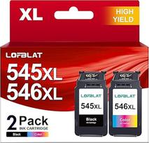 PG-545XL CL-546XL PG545 CL546 XL spausdintuvo kasetės, skirtos "Canon 545 546 XL Pixma TR4500" kasetėms, skirtoms "Pixma MX490 MX495 TR4550 TR4551 MG2550s MG2555s TS3150 TS315151 (2 pakuotės)
