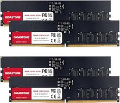 【DDR5 RAM】GIGASTONE 64GB rinkinys (4x16GB) DDR5 5600MHz PC5-44800 CL 46-46-46-90 1.1V UDIMM 288 Pin Non-ECC Unbuffered PC Desktop Only Memory Module Upgrade