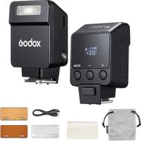 "Godox iT22-S" mini TTL fotoaparato blykstė "Sony", mini TTL blykstė su intuityviu ekranu, 1,5 s atkūrimas, 700 pilno stiprumo blyksnių su USB-C įkrovikliu, integruota baterija, nešiojama kišeninė blykstė (juoda)
