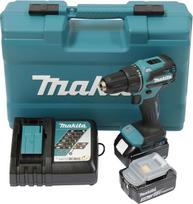 "Makita" DHP490RFX3 akumuliatorinis smūginis gręžtuvas 18 V / 3,0 Ah 2 akumuliatoriai + įkroviklis dėkle + 74 dalių priedų rinkinys