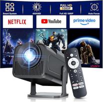 "Salange" mini projektorius, suderinamas su "Netflix", 4K palaiko "Android 13", išmanusis projektorius, nešiojamasis 5G "WiFi" 6 BT 5.3, mini projektorius "Full HD 1080P", automobilinis raktažodis, nedidelis mobiliojo telefono projektorius, namų kinas
