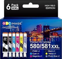 GPC Image PGI-580XXL CLI-581XXL pakaitinės kasetės, skirtos "Canon 580 581 XXL", skirtos "Canon PIXMA TS6150 TS6151 TR8550 TR7550 TS8150 TS8151 TS9150 9155