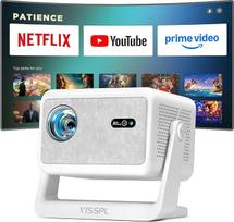 Išmanusis mini projektorius [suderinamas su "Netflix"] Automatinis fokusavimas / 6D trapecijos korekcija 800ANSI "WiFi6" "Bluetooth" projektorius Mažas "Full HD 1080P", VISSPL palaiko 4K vaizdo projektorių, mobiliojo telefono projektorius