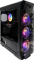 STGsivir Basic žaidimų kompiuteris, "Intel Core i5" iki 3,7 GHz, AMD RX 550 4GB GDDR5, 16GB RAM, 512GB SSD, 600M WLAN, BT 5.0, RGB ventiliatorius x 2, W10H64, žaidėjų kompiuteris, stalinis kompiuteris