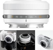 TTARTISAN 27 mm F2.8 objektyvas su automatiniu fokusavimu APS-C, skirtas tik "Sony E-Mount" fotoaparatams A5000 A6600 NEX-3 NEX-3N NEX-7 NEX5 CA7 A7I A7R A7S A7SI A7SII A9 ir kitiems (baltas)