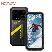 HOTWAV Hyper 7 patvarus 5G telefonas – 8GB RAM + 256GB ROM, 10800mAh, 120Hz FHD+, geltonas
