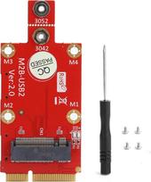 "Annadue" M.2 į PCI E adapterio keitiklis, dvigubas nano SIM kortelės lizdas su atsuktuvų rinkiniu, palaiko 5G/4G/3G belaidžio ryšio modulį staliniam / nešiojamajam kompiuteriui