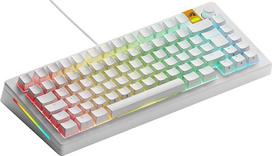 "Glorious Gaming" GMMK 3 greito paleidimo klaviatūra, "Hall Effect" efektas, 8K apklausos dažnis, MX mechaniniai ir magnetiniai jungikliai, "Hotswappable" TKL 75 %, tarpinių sistema, dvigubo kaitinimo PBT klavišų dangteliai, vokiška QWERTZ, balta