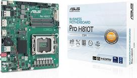ASUS PRO H810T-CSM Verslo pagrindinė plokštė "Intel" LGA 1851 lizdas (plona mini-ITX, PCIe 5.0 M.2, DDR5 SO-DIMM, Q-LED šerdis, COM-Debug antraštė, "Control Center Express")