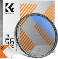 K&F CONCEPT filtras 67 mm žiedinis poliarizacinis filtras CPL, skirtas atspindžiams ir atspindžiams mažinti, su 18 sluoksnių nano danga (Nano-Klear)