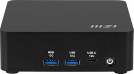 MSI Cubi NUC AI 1UMG-023DE - "Intel Core Ultra 5 125H" procesorius, 8GB DDR5, 256GB M.2 SSD, C ir A tipo 10Gb/s USB, "Thunderbolt 4" ir HDMI 2.1, "Wi-Fi 6E", "Bluetooth 5.3" - Juoda, "Windows 11 Pro