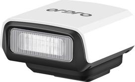 ORDRO FL-10 mini fotoaparato blykstė Speedlite, skirta "Fuji" / "Sony" / "Nikon" / "Canon", skaitmeniniams filmavimo fotoaparatams, nešiojamoji mini blykstė DSLR fotoaparatams (balta)