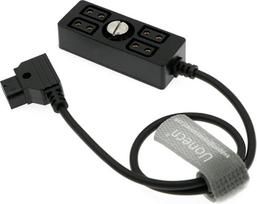 Uonecn D-tap Male to 4-Port Dtap Female Splitter Adapter Power Cable for ARRI RED Cameras for TILTA Steadicam IDX Photography V-Mount