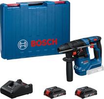 "Bosch Professional GBH 18V-18" akumuliatorinio gręžimo su plaktuku sistema (SDS plus, 2x 18V 2,0Ah, GAL 18V-20)