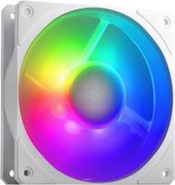 "Cooler Master Mobius 120P ARGB Fan White Edition" - 120 mm ARG ventiliatorius su žiedo formos mentėmis (PWM), "Loop Dynamic Bearing System" (maks. 75,2 CFM, 3,63 mmH2O, 30 dBA), nuožulnus "Air Focus" rėmelis