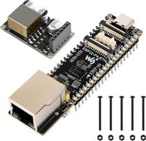 "Waveshare ESP32-P4-ETH" didelio našumo programavimo plokštė, pagrįsta ESP32-P4, su 100Mbps RJ45 Ethernet prievadu, su iš anksto prilituotomis kaiščių galvutėmis, komplekte su PoE moduliu, 3 vnt.