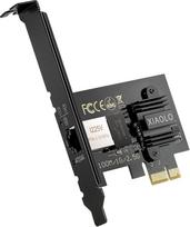 2,5GBase-T PCIe tinklo adapteris 2.5G/1G/100Mbps PCI Express Gigabit Ethernet kortelė RJ45 LAN adapteris Keitiklis staliniam kompiuteriui Palaiko Windows 10/Linux Standartiniai ir žemo profilio laikikliai