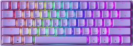 GK61 "Hot-Swap" mechaninė žaidimų klaviatūra - 61 klavišas su įvairiaspalviu RGB LED apšvietimu, skirta PC/Mac žaidėjams (Gateron Optical Yellow, Lavender)
