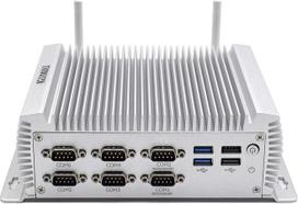 HISTTON Mini kompiuteris be ventiliatoriaus Pramoninis kompiuteris "Intel Core i7-4500U", 8GB RAM, 128GB SSD, HDMI ir VGA dviguba išvestis, RS232 ir RS485 COM, 1000Mbps/LAN/WiFi/BT 4.0/USB 3.0, mini kompiuteris "Windows 10 Pro