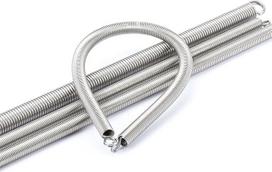 Įtempimo spyruoklės, skersmuo 1,5 mm, išorinis skersmuo 10 mm/15, ilgis 300, dvigubo įtempimo nerūdijančio plieno įtempimo spyruoklė su kabliu, vienetinė (1,5 x 10 x 300 mm)