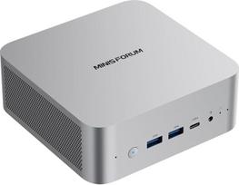 MINISFORUM M1 Pro-125H "Barebone AI" mini kompiuteris, "Intel Core Ultra 5 125H" (14 branduolių/18 gijų, iki 4,5 GHz), USB 4/Raid/OCuLink/Wi-Fi 7/BT 5.4, 4K Quad ekranas