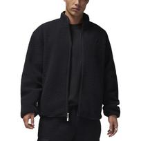 Jordan Flight Fleece FW24 Aukšto plauko patogus užtraukiamas šiltas švarkas Vyriški švarkai Juodas FV7448-010 M