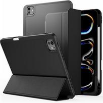 2025 dėklas iPad 11 su pieštuko laikikliu, aukščiausios kokybės odinis viršelis iPad Air 13 colių ir iPad 10 apsauginei įmautei mini 6 juoda