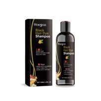 Hoegoa 100ml 3 viename žolelių juodų plaukų dažymo šampūnas momentinis spalvos pilkų plaukų dažymas į natūralią juodą Polygonum Multiflorum plaukų dažymo šampūnas 100ml boxed