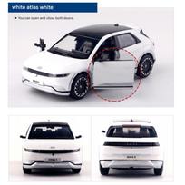 Hyundai Motor Car IONIQ5 Mini Metalinis modelis 1:38 Automobilis, Option3Color, Traukiamas žaislas balta