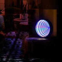 1 vnt. LED begalybės veidrodžio šviestuvas, montuojamas ant sienos ir stalo, maitinamas 3*AA baterijomis arba Type C(neįtrauktos) Mirror light juoda