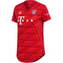 Adidas FC Bayern München 2019/20 Namų Megztinis Paprastas Trumpomis Rankovėmis Futbolo Marškinėliai Vyriški Viršutiniai Drabužiai Raudonas DX9252 XXS