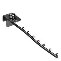 Metalinis drabužių stovas su svyruojančia rankena Aukštos kokybės Taupantis vietą Rankšluosčiams, Paltams, Sijonams pakabinti Adjustable juoda