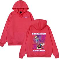 Vintažinis Raperis Kanye West Baigimo Lokio Grafikos Drabužiai Vyrams Hip Hop Mada Pop Muzika Gobtuvu Oversized Pavasaris Žiema Gatvės Drabužiai S