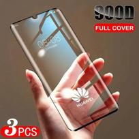 3 vnt. viso ekrano grūdintas stiklas, skirtas Huawei Pura 70 Pro P60 P50 P40 P30 Pro, ekrano apsauga, skirta Huawei Mate 60 50 40 30 20 Pro Huawei P30 Pro balta