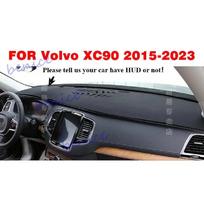 Juodos odos prietaisų skydelio dangtelis, apsauginis kilimėlis, skydelio apsauga, skirtas Volvo XC90 2015- PU